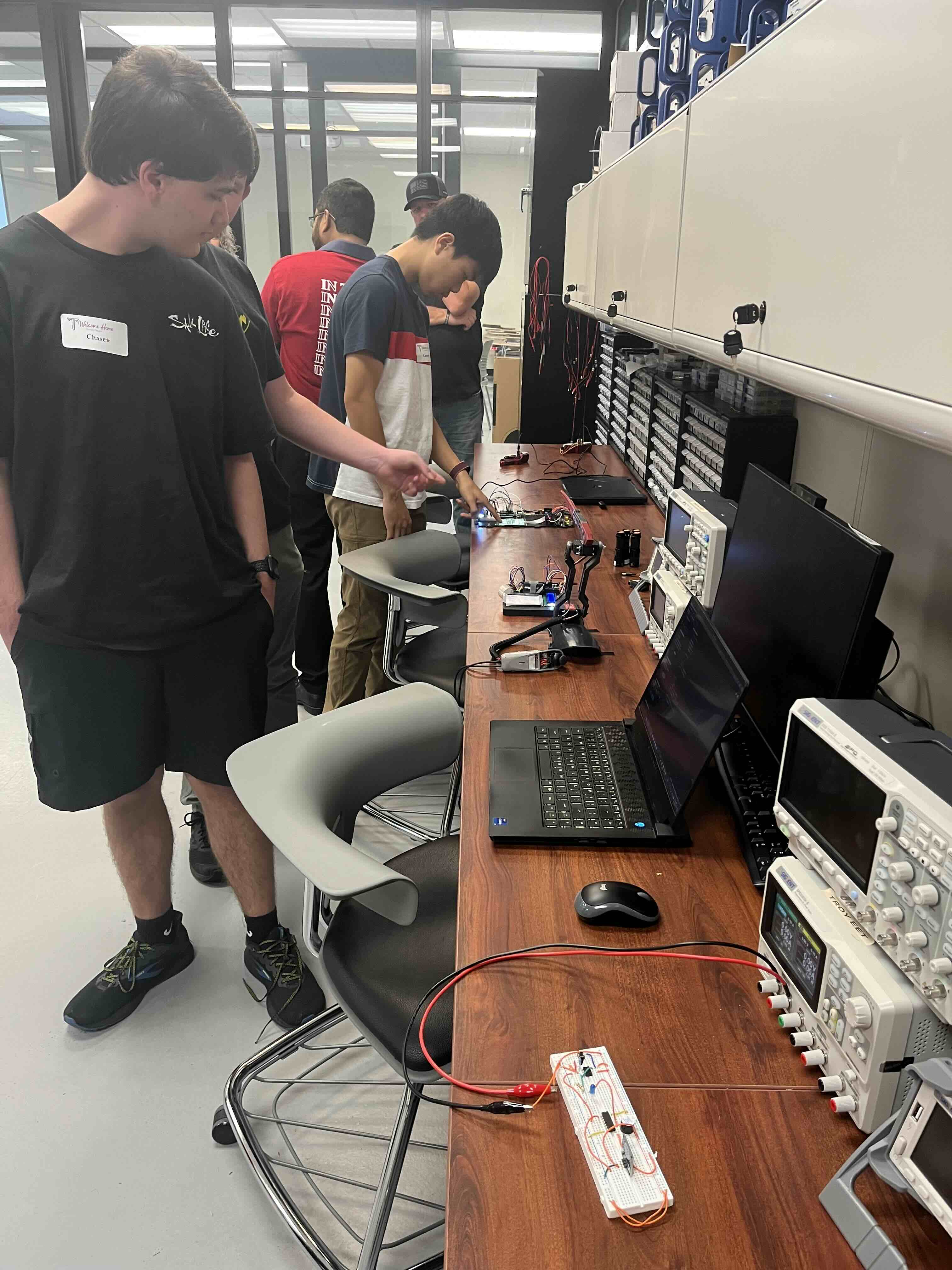 Lab tour during Electronics Engineering Technology Day